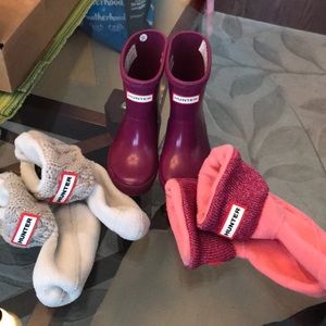 Kids Hunter Boots and socks